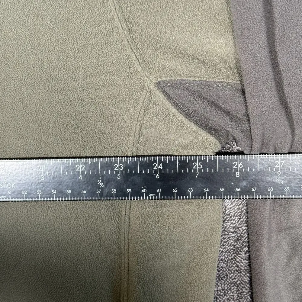 The North Face TKA 100 Fleece Mens 2XL Quarter Zip Olive Gray